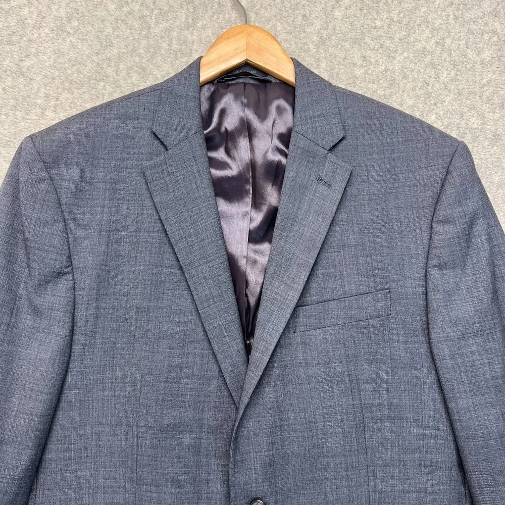Lauren‎ Ralph Lauren Mens Suit Blazer Gray Lined Long Sleeve Classic Business 44